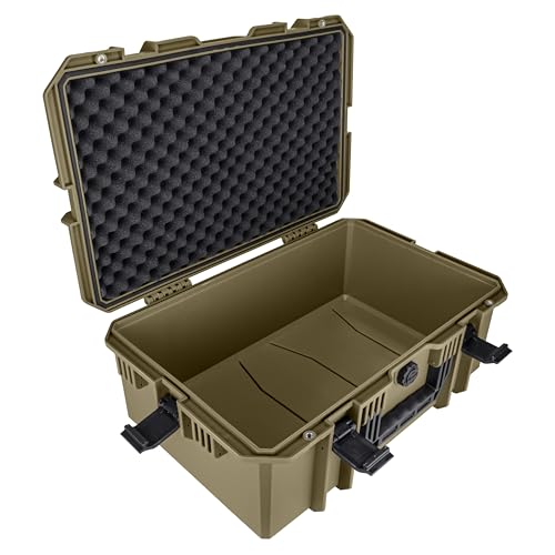 Eylar 21.6" Intact Series Carry-On Hard Camera Case, Lightweight and Durable Stacker Design with Foam (Dark Earth) - color: Dark Earth