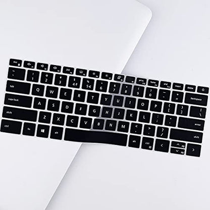 Keyboard Cover for Dell Inspiron 14 5410 5415 5418 5420 5425 5430 7415 7420 7425 7430 7435, Dell Inspiron 16 5620 5625 5630 7620 7630, Inspiron 13 5310, Latitude 3320 3420 Keyboard Skin -Black - color: Black