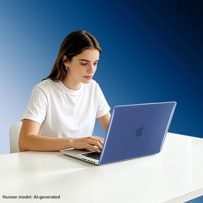 Case for MacBook Neo 13 Inch, Crystal Indigo, Invisible Clasp Gap | Ultra Slim, Anti-Scratch, Plastic Hard Shell,Keyboard Skin, 2026 A18 Chip, Model A3404 - color: Crystal Indigo