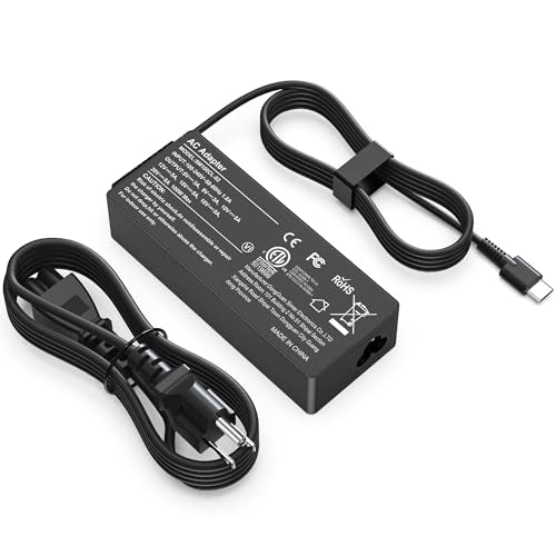 100W USB C Laptop Charger Universal Power Adapter Compatible with Lenovo,Mac Book Pro/Air 16, 15, 14, 13 Inch,Dell,Asus and More Chromebook Type C Power Cord - color: BLACK1