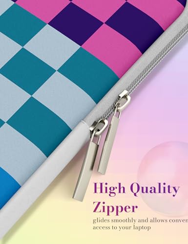 iCasso Laptop Sleeve 13 inch for MacBook Air 13-13.6 inch,Laptop case for MacBook Neo/Pro 13 inch, Slim Protective Travel Carrying Case Sleeve for 14 inch Chromebook,HP,Dell, Dopamine Checkerboard - color: Dopamine Checkerboard