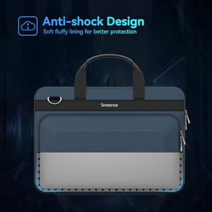 Smatree Heavy Duty Hard Case for 18 inch HP/Alienware/ASUS/Acer/MSI | for 18 inch Alienware 18/m18,ASUS ROG Strix G18/Scar18 2025/2024,Acer Predator Helios 18/Neo 18,Raider 18HX,HP OMEN 17,Blue - color: Blue-18 Inch
