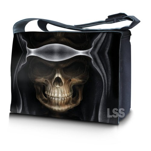 LSS 15” 15.6 inch Laptop Padded Compartment Shoulder Messenger Bag, Carrying Case for 14" 15" 15.6" & Smaller Size Notebook - color: Hooded Dark Lord, size: 15 inch