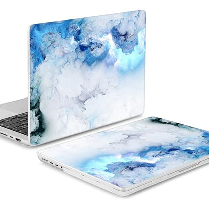 Mektron Case for M5 MacBook Pro 14 inch 2026 Model A3427 A3426 Fit 2025-2021 Model A3434 A3112 M4 A3112 A3401 A3185 M3 A2918 A2992 M2 A2779 M1 A2442 Pro/Max Cover, Cloud & Lightning - color: Cloud & Lightning