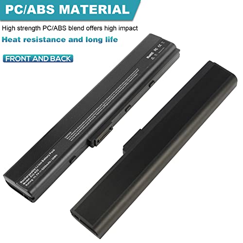 A32-K52 Laptop Battery for ASUS A52F A52J K52F X52N X52J X52F K52D K52J X5IJ K52 K52D K52DE K52DE-EX064V K52F-B1 K52F-BBR5 K52F-BBR9 K52f-c1 K52F-C2B K52FK52F-A1 K52f-SX051V K52N-EX035V K52Xi - size: 7.28*2.72*0.94inch A42-K52