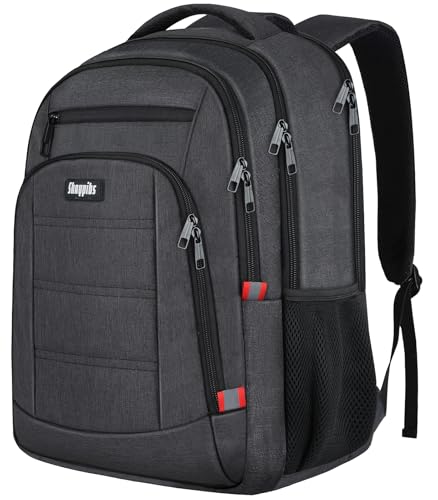 Skaypibs Backpack for Men,School Backpack for boys teens,Travel laptop backpack with Reinforced Straps,Water Resistant business Work college bookbag,book bag Fits 15.6 Inch,Black Back Pack - color: A5-black2, size: 15.6