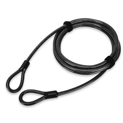 22ft x 3/8" Heavy Duty Cut-Proof Security Cable, Kayaking & Outdoor Equipment - size: 22FT
