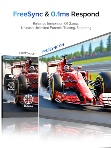 UPERFECT QLED Portable Monitor Touchscreen 24.5'' 165Hz Gaming Monitor 2K 125% sRGB 2000:1, FreeSync 0.1ms, Built-in 180° Adjustable Stand/VESA, USB-C HDMI Second Screen for Laptop PC Game Console - size: 24.5"