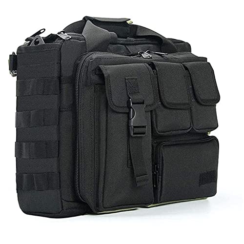 Tactical Briefcase, tactical computer bag 14.1" 15.6 In Men's Military Laptop Messenger Multifunction Briefcase for Men