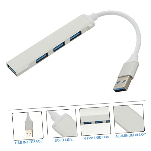 jojofuny Laptop USB Hub Slim c Device USB Splitter Dongles 4 Port USB Hub Multi-Port USB Hub