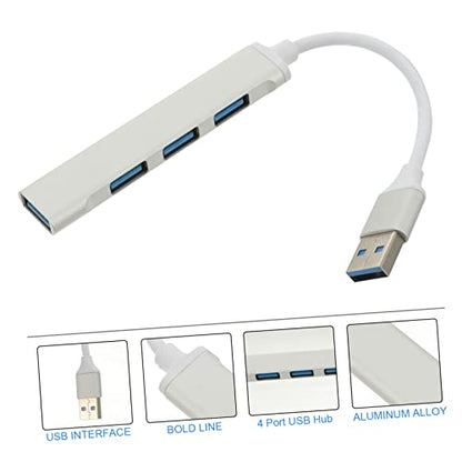 jojofuny Laptop USB Hub Slim c Device USB Splitter Dongles 4 Port USB Hub Multi-Port USB Hub