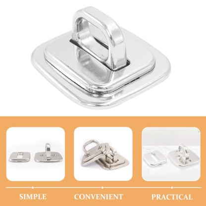 4pcs Laptop Anchor Security Locks with Zinc Alloy Universal Compatibility and Secure Base Design for Office and Study Use Silver