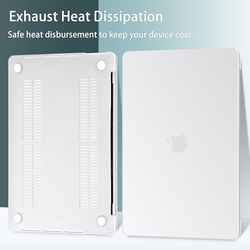 May Chen for MacBook Pro 16 Inch 2019 Release Model:A2141,Hard Shell Case Cover Screen Protector & Keyboard Cover for MacBook Pro 16 Retina with Touch ID & Touch Bar - Clear White - color: Clear White