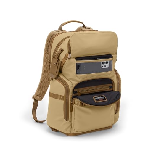 TUMI - Alpha Bravo Nomadic Backpack - Men's Durable Carry On Bag - 18.8" X 15.0" X 9.0" - Fits up to 15" Laptop - Khaki - color: Khaki
