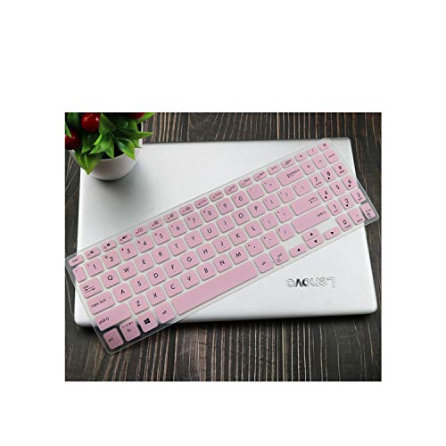 Compatible for Asus Vivobook 15 F512FA F512DA F512F F512 A512 A512FJ A512F X512F FA DA 15.6 Inch Silicone Laptop Keyboard Cover Skin,Pink - color: pink