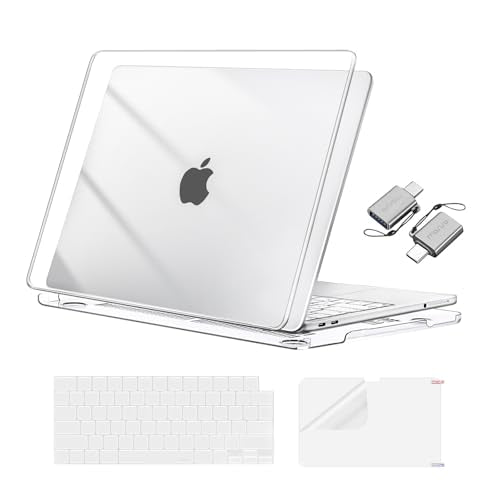 MOSISO Compatible with MacBook Neo Case 13 inch 2026 A3404, Crystal Clear | Crack & Scratch Resistant Cover Protective Ultra-Thin Hard Shell & Keyboard Cover & Screen Film & Type C - color: Crystal Clear