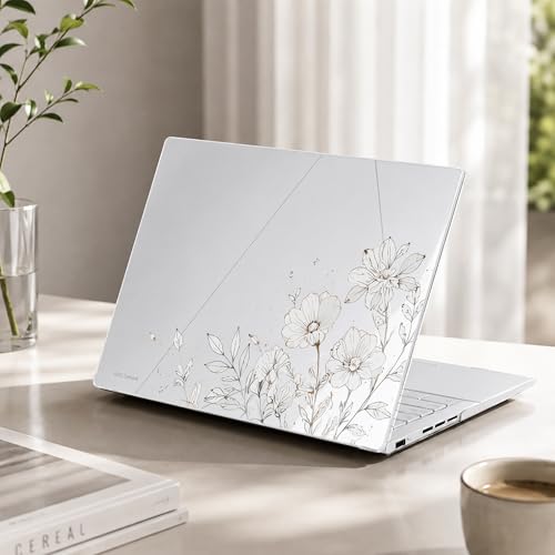Batianda Artistic Case for ASUS Zenbook 14 OLED 2024 2025,Golden Wildflower | Model UX3405×× / UM3406××, Slim Plastic Hard Shell, Artistic Designs, Ultra-Thin Lightweight Laptop Case - color: Golden Wildflower