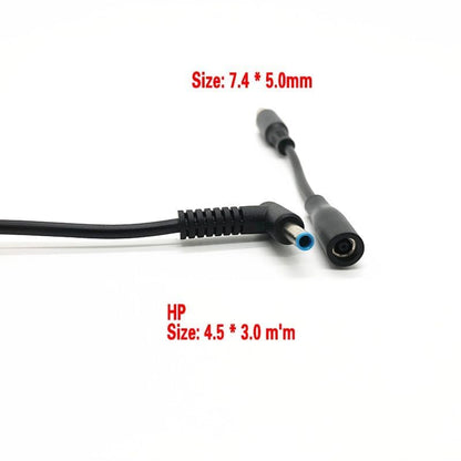 Power Adapter 4.5mm Female to 7.4mm Male Tip Adapter Converter Cable for Dell Laptop Power Supply (for 45W/65W/90W Power), 4.5mm to 7.4mm - size: 4.5mm to 7.4mm