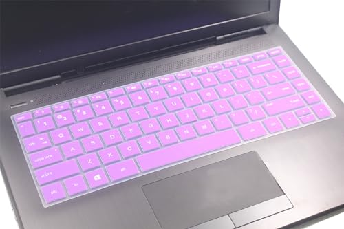 Keyboard Skin Compatible with HP Pavilion x360 14" Touch-Screen Laptop 14M-BA/BF/BW/CD/DH Series 14-DH2075NR 14-DH2097NR, HP 14" 14-BA/BF/CM/CF/CE/BW/FQ/DQ/DK/DH/DS/DG/DF Series Laptop (Purple - color: Purple