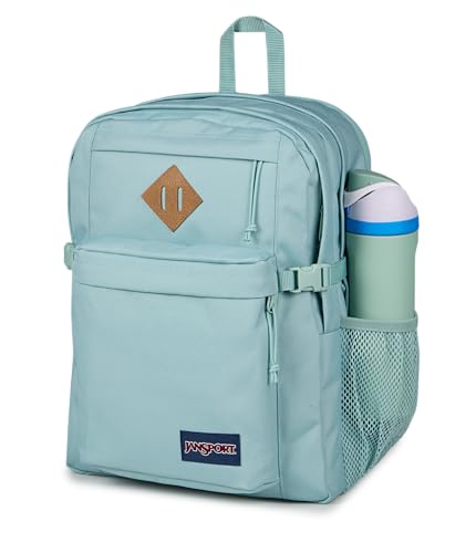 JanSport Main Campus Backpack - Travel or Work Backpack with 15-Inch Laptop Sleeve and Dual Water Bottle Pockets, Faded Sage - color: Faded Sage
