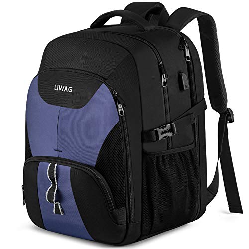Extra Large Business Travel Backpack, Anti Theft Water Resistant College Backpack Computer Bag Fits 17.3Inch Laptop Notebook, Blue - color: Blue, size: 17inch