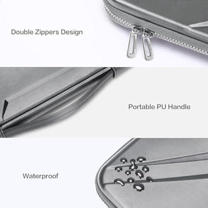 MOSISO Laptop Case 15.6 inch, 15-16 inch Laptop Sleeve, Gray | Compatible with MacBook Pro 16 / Air 15,HP Acer Dell Lenovo ASUS,Artistic Geometric EVA Carrying Case Hard Shell with Handle - color: Gray, size: 15.6 inch