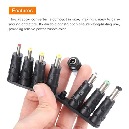 5 Pack DC Power Connector Adapter, 5.5x2.1mm Female Jack to 5.5x2.5mm Male Plug Universal Barrel Electrical Socket Adapter Plug Converter for Laptop Router