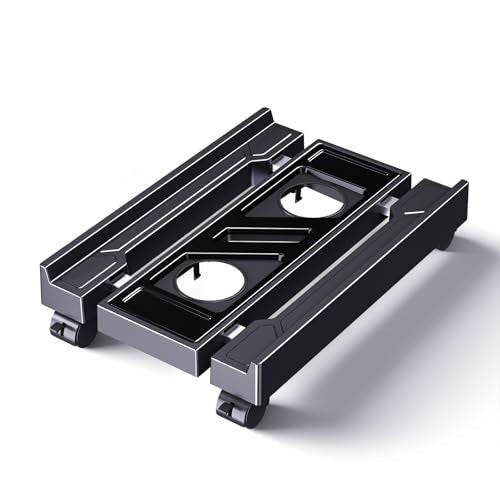 Adjustable Computer Tower Stand, Ventilated PC Stand for Floor, Mobile CPU Holder with 4 Caster Wheels Fits Most PC Tower, Under Desk CPU Holder for Office,Gamers and Students - style: Regular