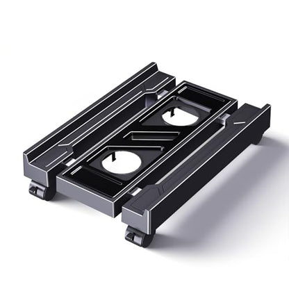 Adjustable Computer Tower Stand, Ventilated PC Stand for Floor, Mobile CPU Holder with 4 Caster Wheels Fits Most PC Tower, Under Desk CPU Holder for Office,Gamers and Students - style: Regular