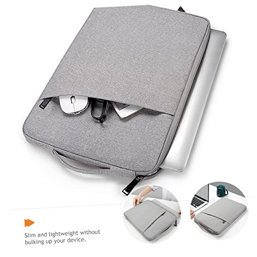 Angoily Laptop Sleeve Lightweight Polyester Carrying Bag Extra Pockets for Accessories Compact and Shock-Absorbent Case for and Laptops