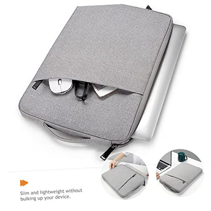 Angoily Laptop Sleeve Lightweight Polyester Carrying Bag Extra Pockets for Accessories Compact and Shock-Absorbent Case for and Laptops