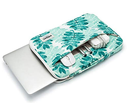 Kinmac 360° Heavy Duty Protective Laptop Sleeve Case Bag Cover with Handle for MacBook Air 13 inch,iPad Pro 13 inch and 13.3 inch HP,Dell,Lenovo,Asus,Acer Laptop (Olive Leafs) - color: Olive Leaf, size: 12 inch-13.3 inch