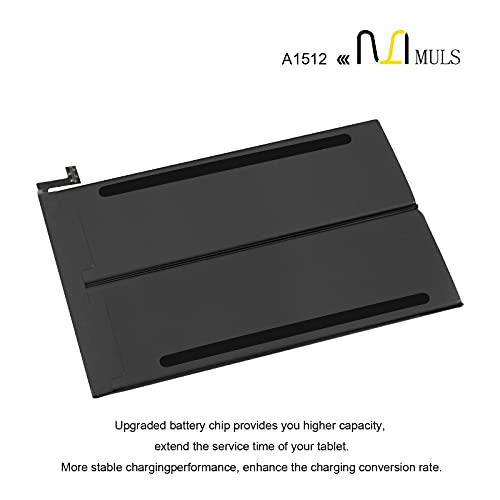 MULS A1512 Tablet Battery for Apple iPad mini 2 & iPad mini 3 A1489 A1490 | A1491 A1599 A1600 A1601 ME276LL/A MF066LL/A MF247CH/A MGNV2LL/A MH3F2LL/A MGPW2CH/A MF544LL/A MF569LL/A MF580LL/A 24.3Wh - size: 6.50*4.41*0.79 in A1512