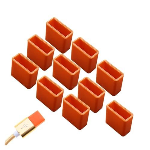 USB Cover Cap 12 Pcs USB Male Dust Plug Silicone Stopper Cap for Charging Extension Transfer Data Line Cable USB Protector Anti-Dust Cover for USB Type A(Q-orangeF) - color: Q-orangeF