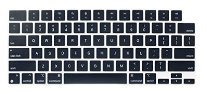 Keyboard Skin Compatible for MacBook Air 15.3" 13.6" M5 M4 M3 M2 A3448 A3241 A3114 A2941 A3449 A3240 A3113 A2681, MacBook Pro 14 16 inch M5 M4 M3 M2 M1 A3426 A3427 A3434, 2026 MacBook Neo 13" (Black) - color: Black