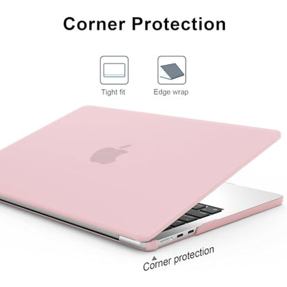 AKIT Compatible with MacBook Air 13 inch Case 2026 2025 2024-2022 M5 M4 M3 M2 Model A3449 A3240 A3113 A2681, Protective Laptop Hard Shell for MacBook Air 13.6" + Keyboard & Screen Cover, Baby Pink - color: Baby Pink