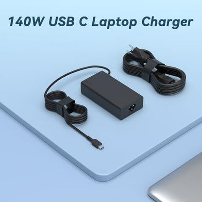 140W 135W USB C Charger 20V 7A Compatible with Lenovo Slim Pro 7 9, IdeaPad Pro 5, Yoga Pro 9 7,ThinkPad Z16 P16s P15s P14s E16 E15,ThinkBook 15 16,ldeapad 5Pro16 Gaming 2-in-1 AC Adapter