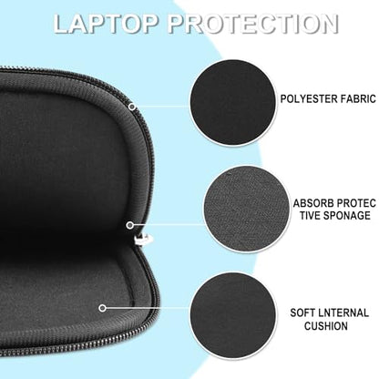 Laptop Sleeve 13.3 inch, Shockproof Protective Carrying Computer Cover | Laptop Case, Briefcase Carrying Computer Bag Portable Laptop Bag Compatible with MacBook Air Pro 13.3 inch 14 inch, Black - color: Black, size: 13.3 inch