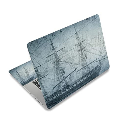 Personalized Laptop Skin Sticker Decal Universal Netbook Skin Sticker 12.1 13 13.3 14 15 15.4 15.6 Inches Reusable Notebook PC Art Decal Protector by AORTDES（Sailing Boat） - color: Sailing Boat