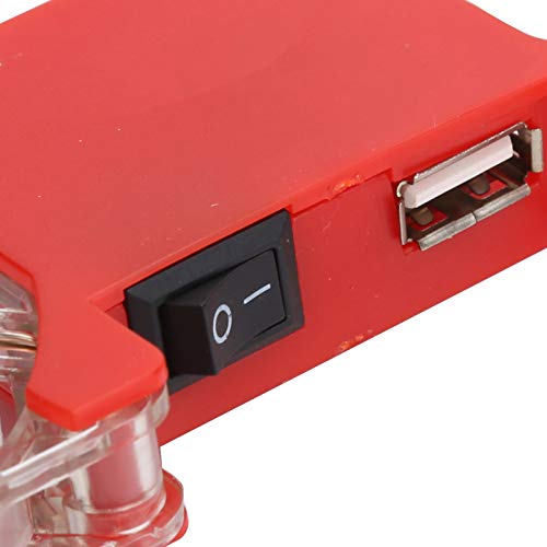 SUNGOOYUE Laptop Cooling Pad, Dual USB Fans LED Light Foldable Stand with Anti Skid Pads for 1217 Inch Notebooks Computer (Red) - color: Red