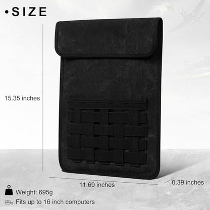 Gexmil Laptop Sleeve 16 inch, 15-15.6 Inch Laptop Cover Compatible with MacBook Pro 16 M4 M3 M2 M1, HP Acer Dell Lenovo ASUS Notebook, Computer Sleeve Bag with Pocket, Black - color: Black, size: 16 Inch