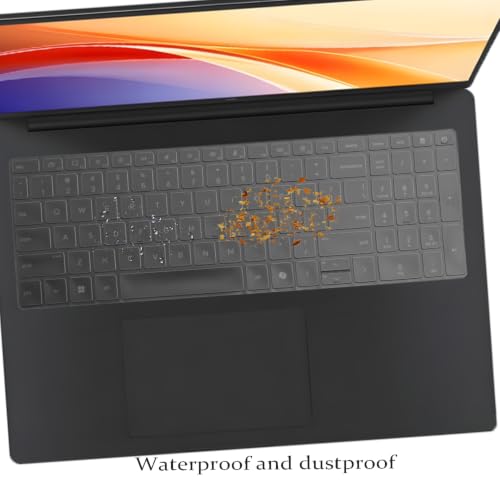Keyboard Cover for HP OmniBook 3 16-bw 16-by 16-bu 17-dm/dn Series & OmniBook 5 16-by0000nr 16-bw0582nr 16-cf0582nr 17-dm0761nr 17-dn0765nr (NOT FIT OmniBook 5 16-af/ag 16-ba/bc 16-fb) US Layout-TPU - color: TPU