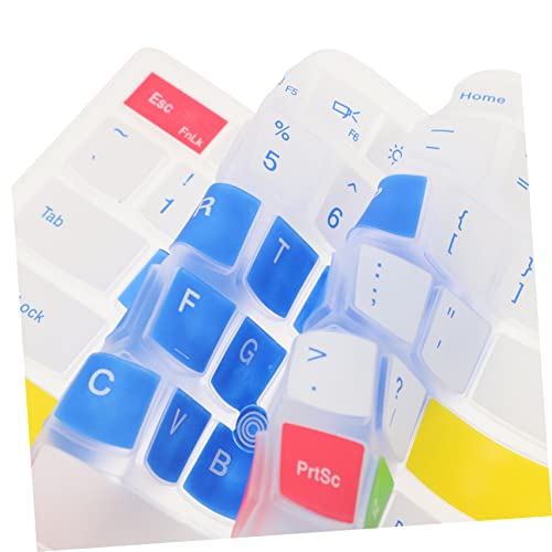 Angoily Keyboard Cover Skin Silicone Protector for Easy to Install Washable Keyboard Accessory