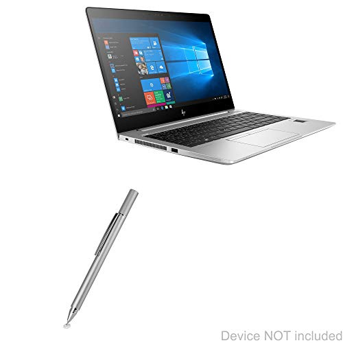 BoxWave Stylus Pen Compatible with HP EliteBook 840 G5 - FineTouch Capacitive Stylus, Super Precise Stylus Pen - Metallic Silver