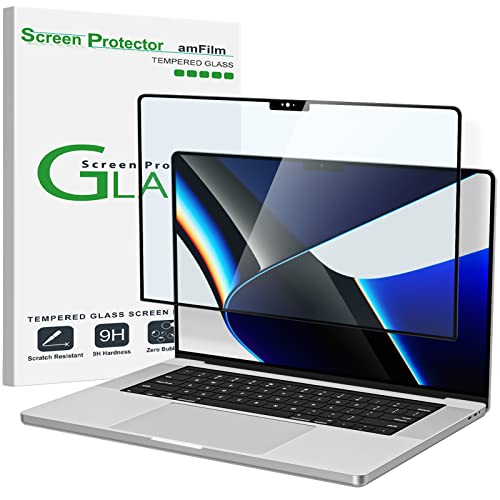 amFilm Screen Protector for MacBook Pro 14.2'' M5/M4/M3/M2/M1 Chip | Scratch Protection, Easy to Instllation & Bubble Free, HD Clear, Ultra Thin (Regular 14.2 inch) - size: Regular 14.2 inch