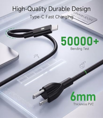 130W USB C Laptop Charger Compatible with Dell Precision 5530 5550 5560 5570 5750 5760 5770,Latitude 5401 5411 5501 5511 5520,XPS 15 17 9575 9500 9700 Power Supply Cord (DA130PM170 HA130PM170 0K00F5) - color: Charcoal