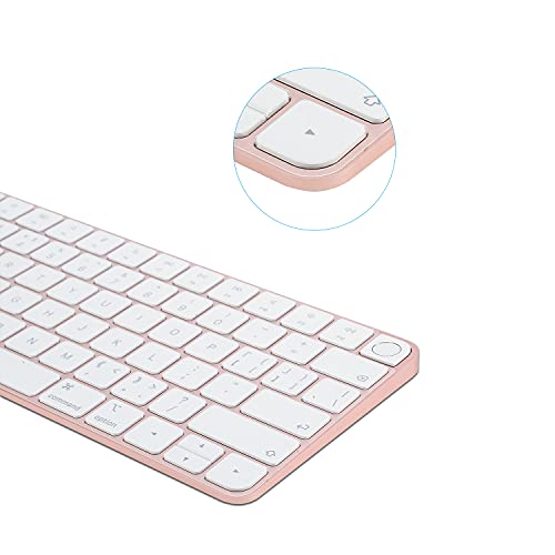 Keyboard Cover for New M4 iMac Magic Keyboard (Model A3118/A2449, Touch ID Version, w/o Numeric Key) - Ultra Thin, Protective and Clear Keyboard Cover Protector Skin - color: A2449 (Touch ID & Short Model )