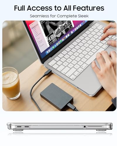 Fintie Case for MacBook Neo 13 Inch with Keyboard Skin & Screen Protector | 2026 A3404, Snap-On Design, Slim Fit, Hard Shell Cover, Crystal Bow - color: Crystal Bow