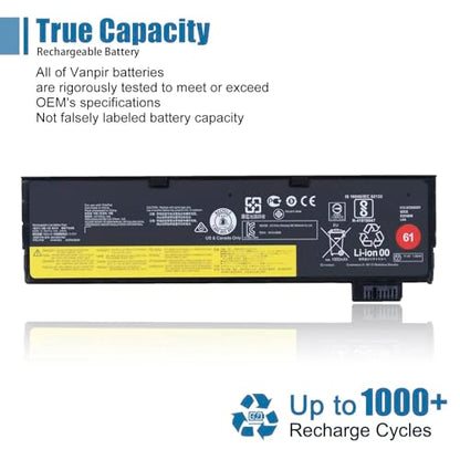 61 01AV423 T470 T480 Laptop Battery Replacement for Lenovo ThinkPad A475 T570 T580 P51S P52S TP25 Battery 4X50M08810 01AV422 01AV424 01AV452 SB10K97579 SB10K97580 11.4V 24Wh 2100mAh - size: 8.2*2.55*0.4 inch 01AV423