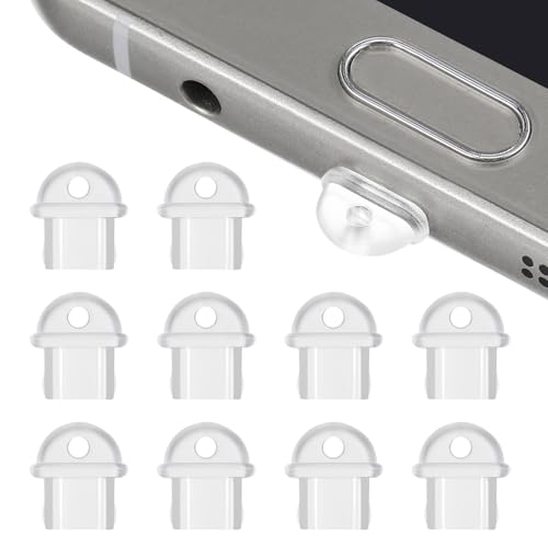 Sosoport 10pcs Micro USB Charging Port Cover Mobile Dust Plugs Charging Port For Phones Earphones Laptops - size: Micro USB